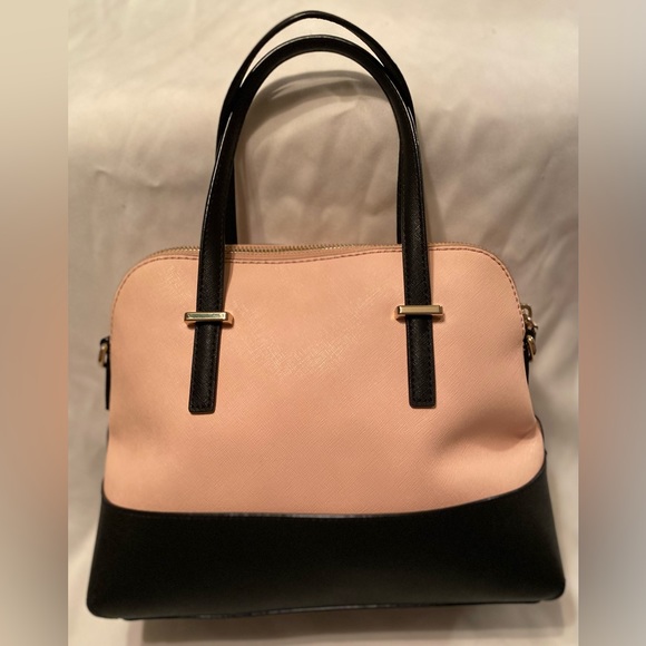 NWOT KATE SPADE Cedar Street Maise Satchel Shoulder Bag in Pink & Black Leather - Picture 4 of 6